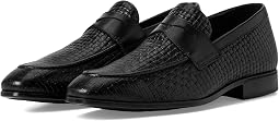 Black Embossed Leather