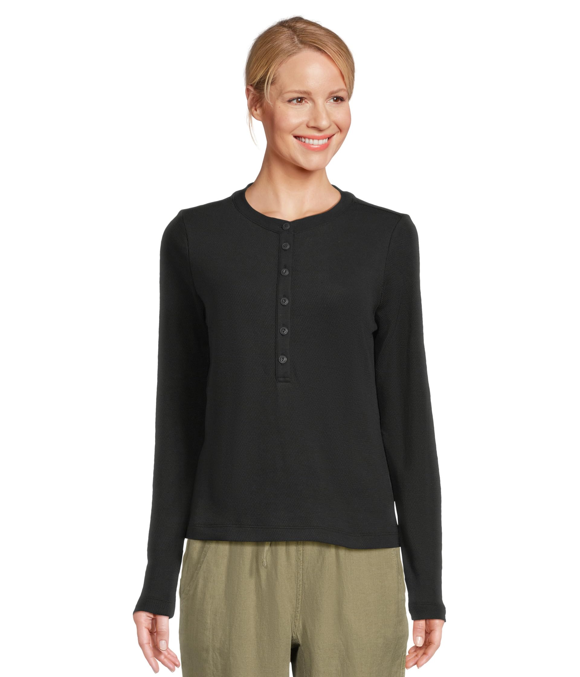 Signature Premium Thermal Long Sleeve Henley Shirt