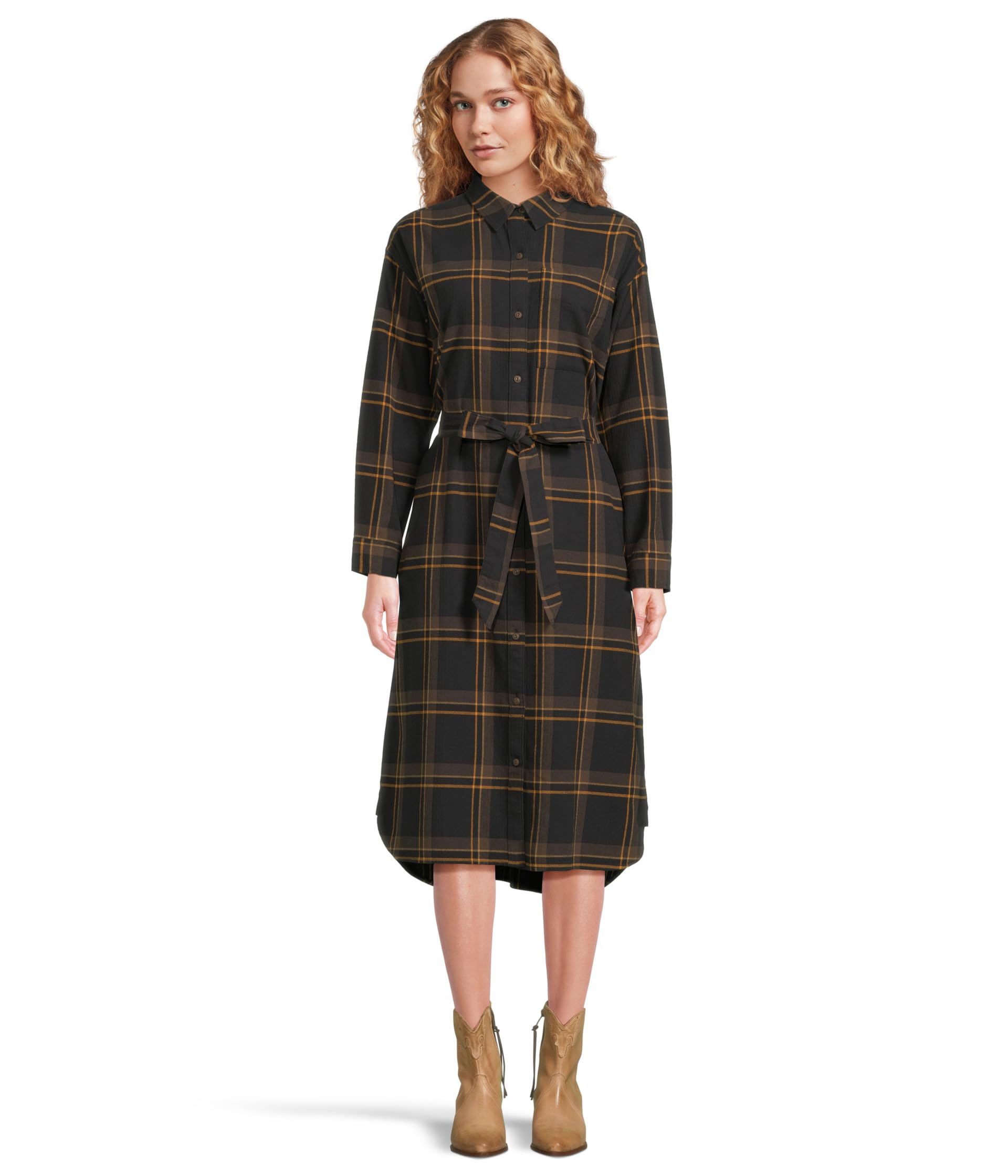 Платье миди Signature Camp Flannel Midi Dress