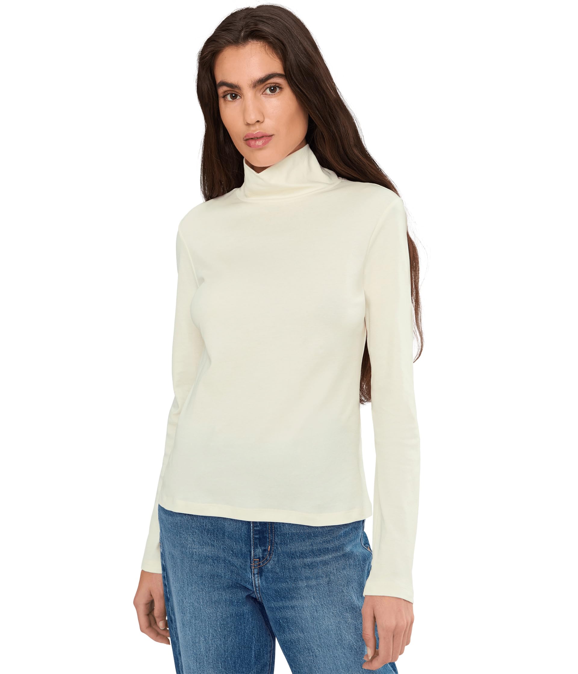 Signature Lightweight Cotton Turtleneck