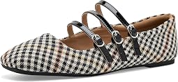 Bone Black Plaid