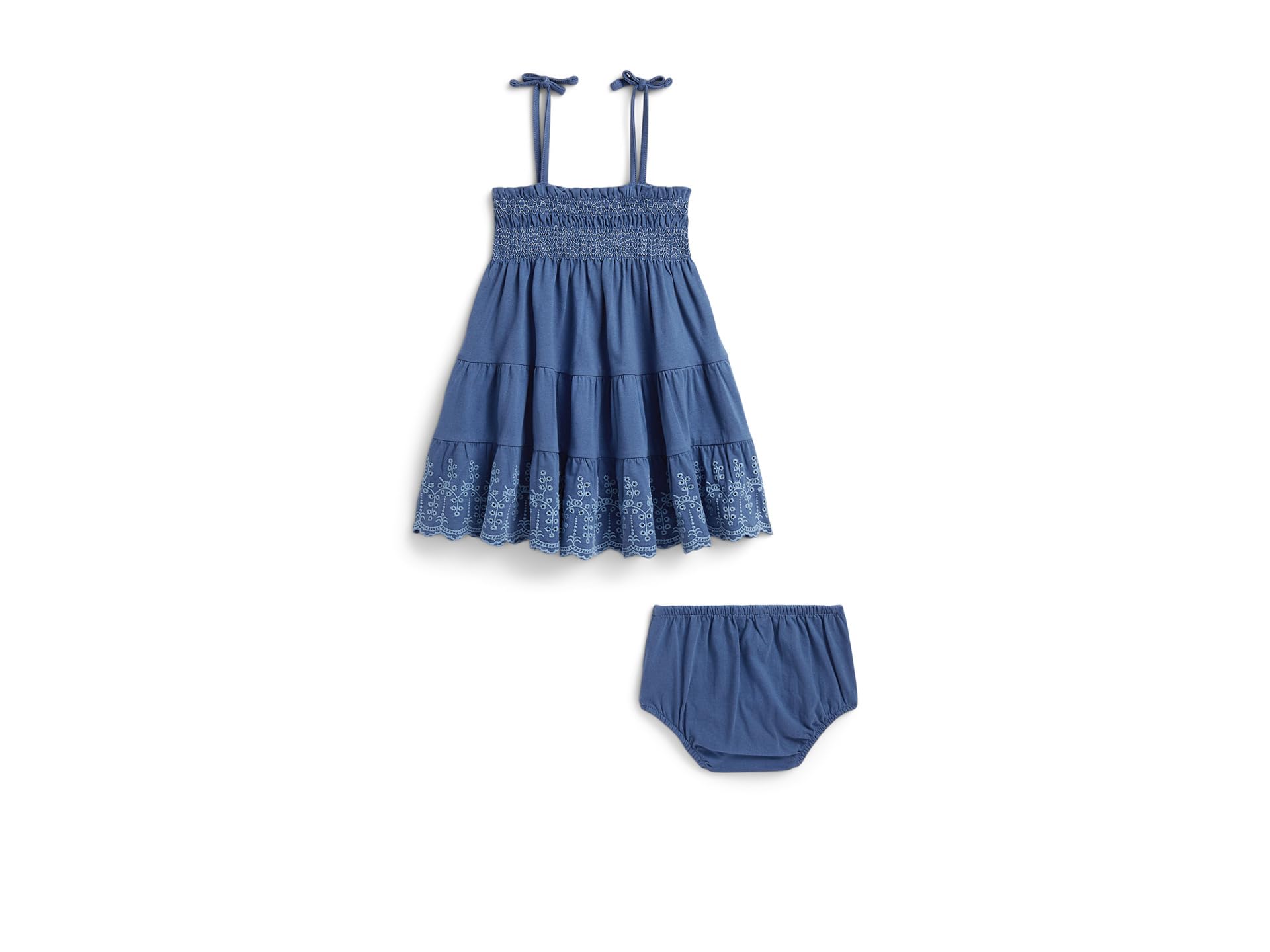 Eyelet Cotton Jersey Dress & Bloomer (Infant)