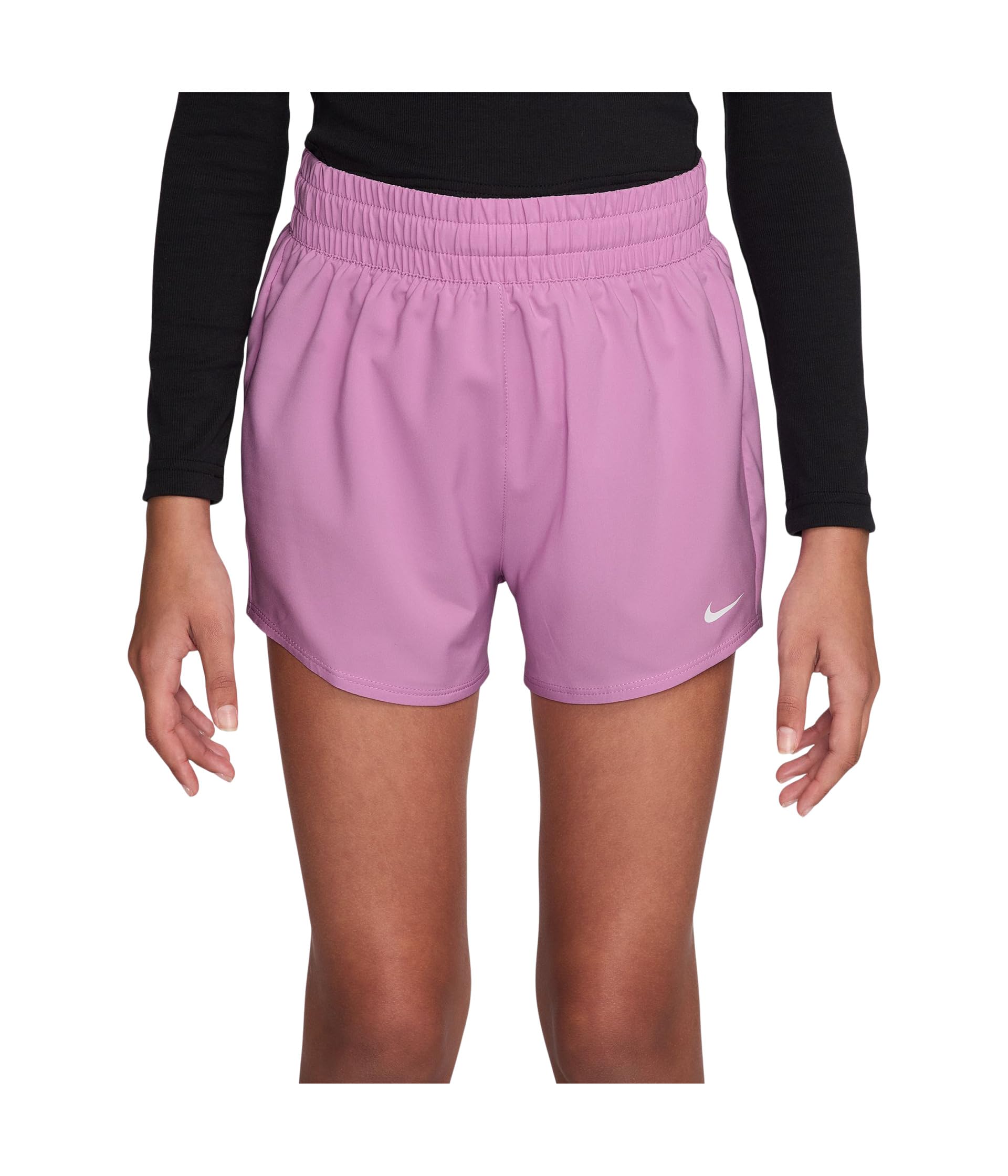 Короткие шорты с высокой талией Dri-FIT™ One Woven для тренировок (для детей старшего возраста)