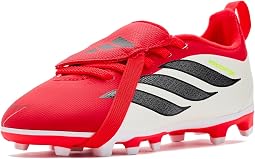 Predator Club Fold-Over Tongue Elastic Laces Firm Ground Soccer Cleats (Little Kid/Big Kid)