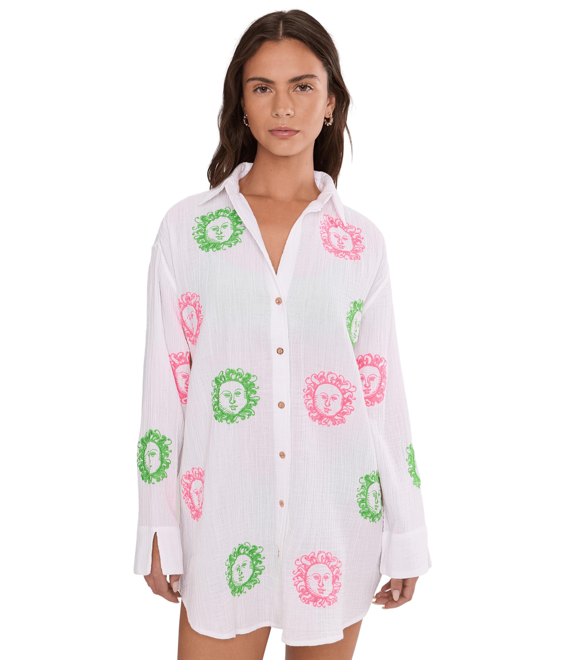 Длинная вышитая блуза Lilly Pulitzer Kwitney