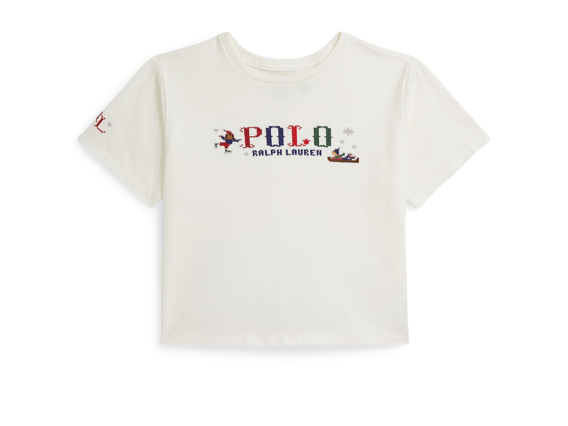 Logo Cotton Jersey Boxy Tee (Big Kid)