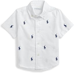 Polo Pony Oxford Short Sleeve Shirt (младенец)