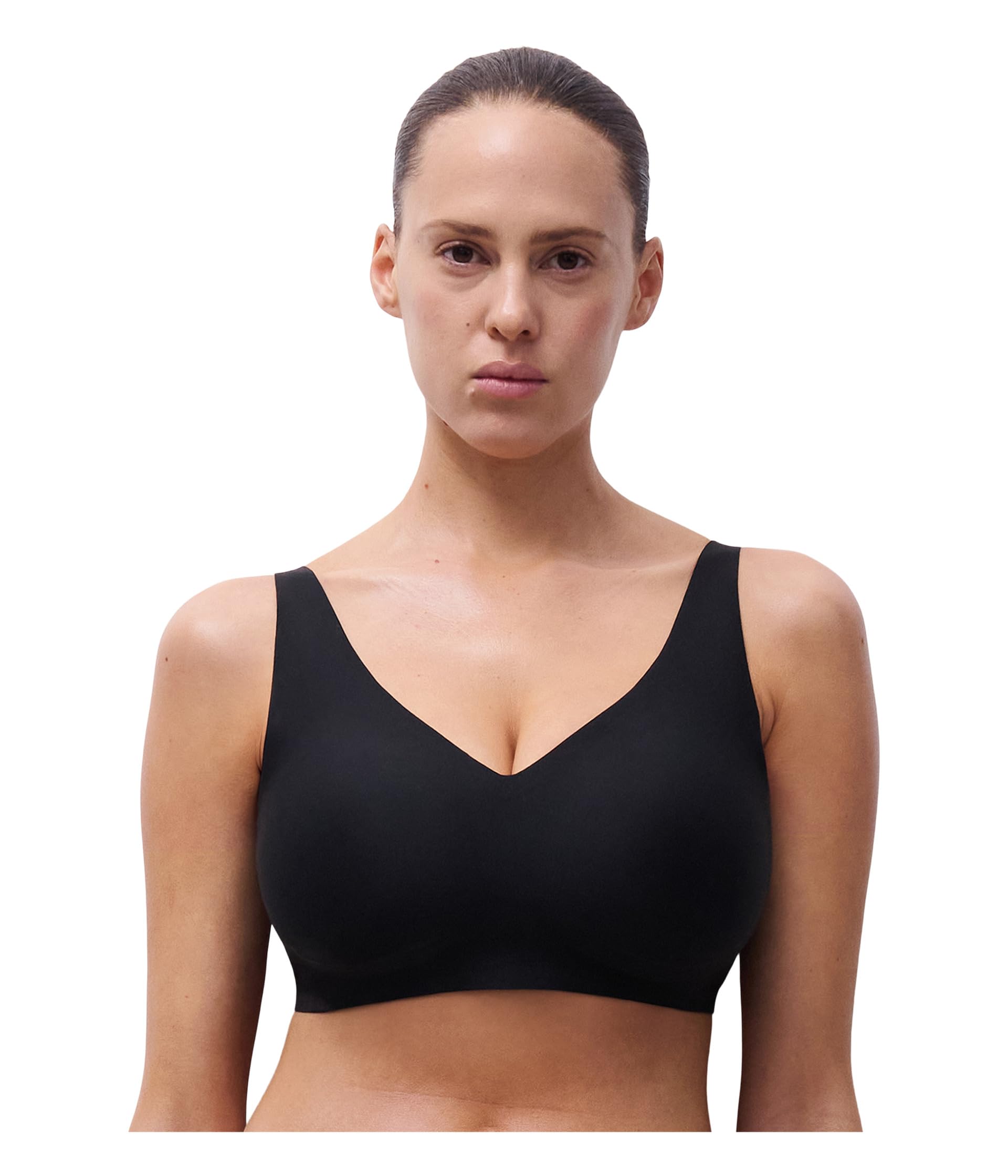 Soft Stretch V-Neck Wireless Support Bra