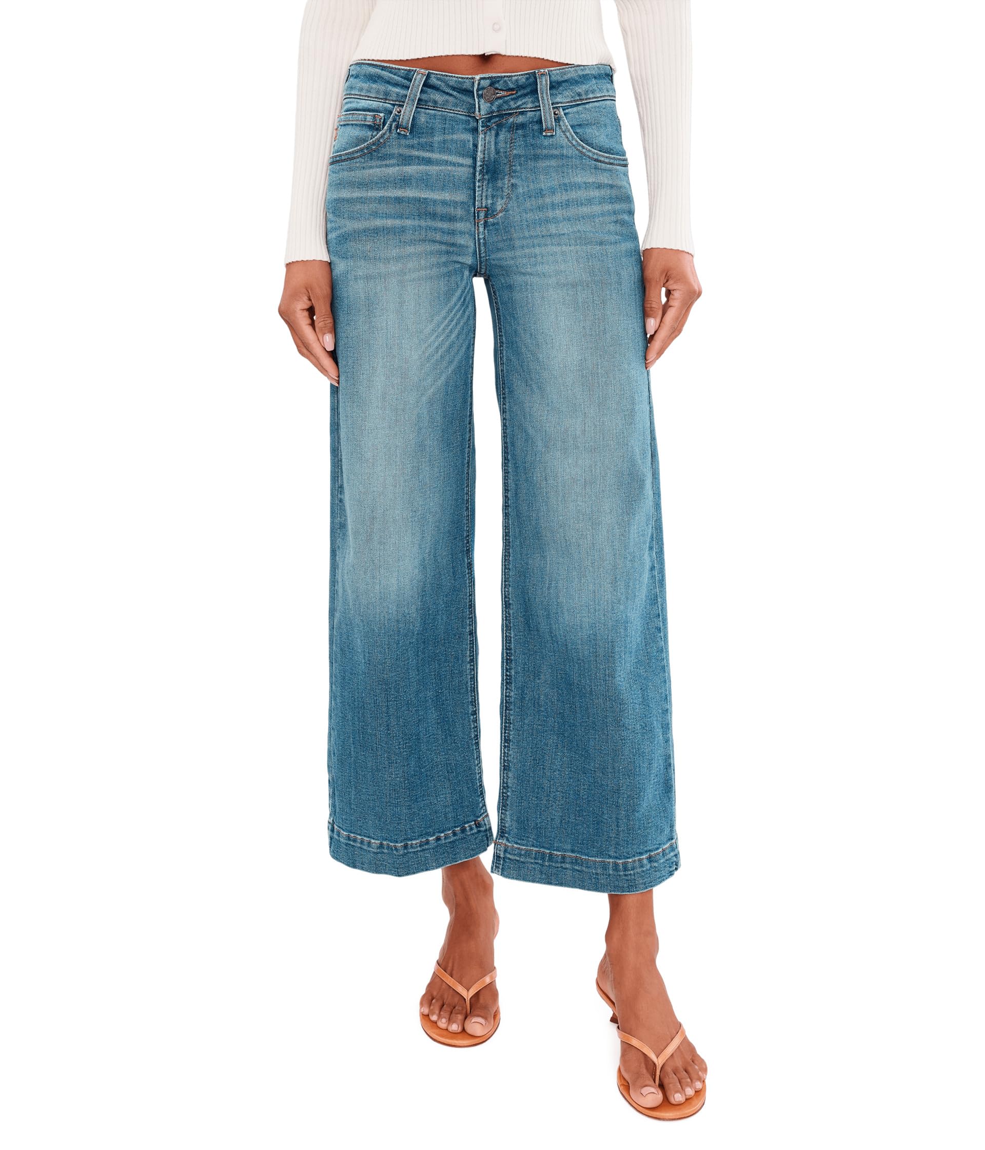 Perfect Rise Jazmine Wide Leg Crop Jeans