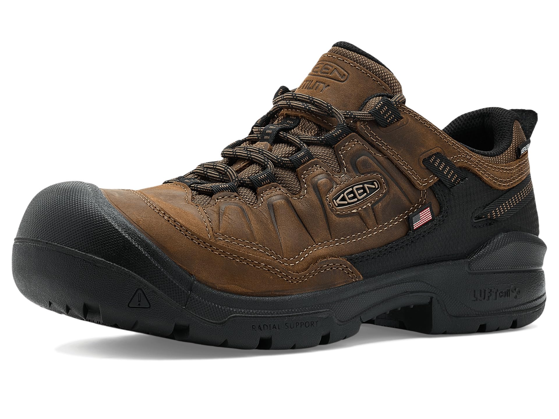 Мужские рабочие кроссовки KEEN Utility Targhee IV Waterproof с углеродным носком