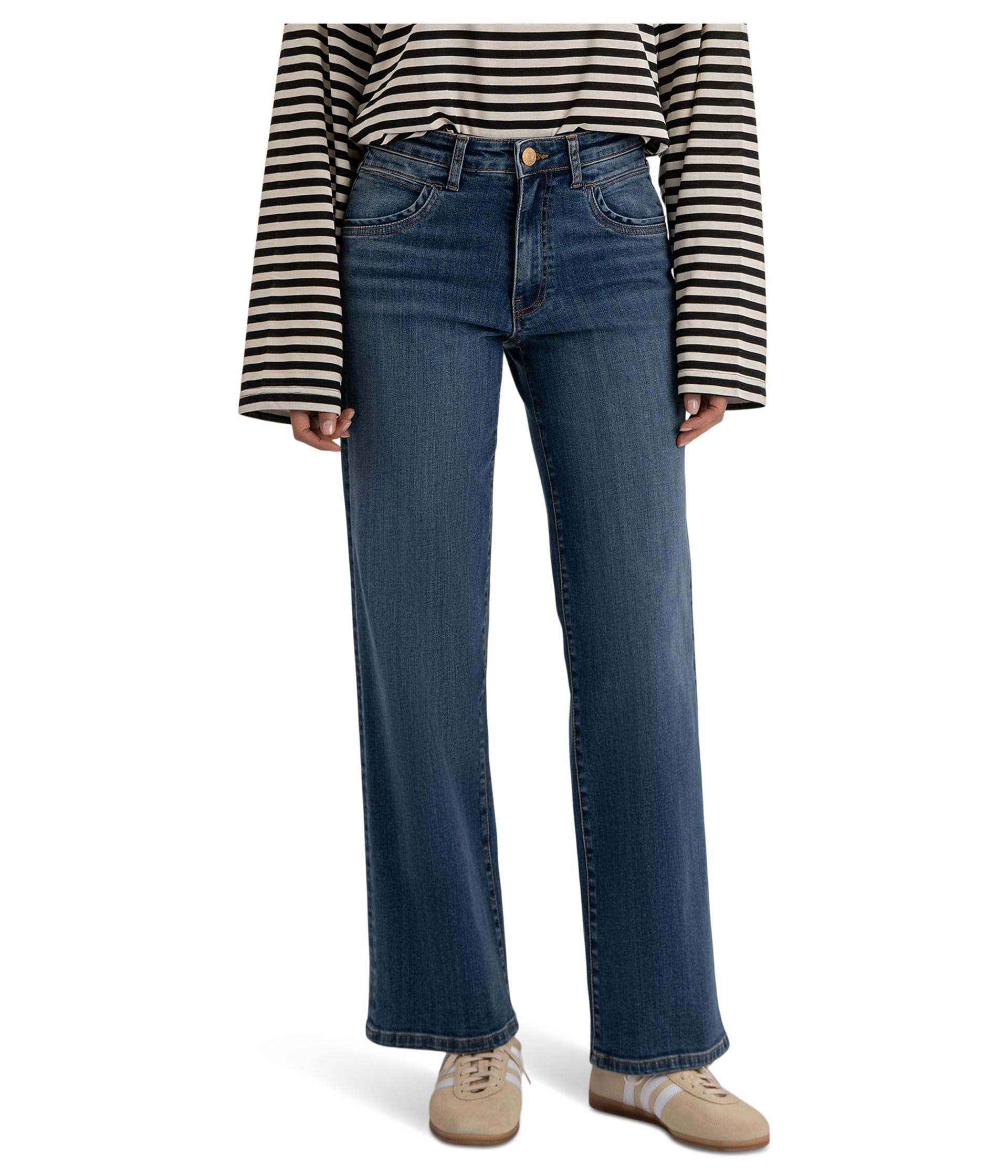 Джинсы Jodi High-rise Straight Leg с карманами