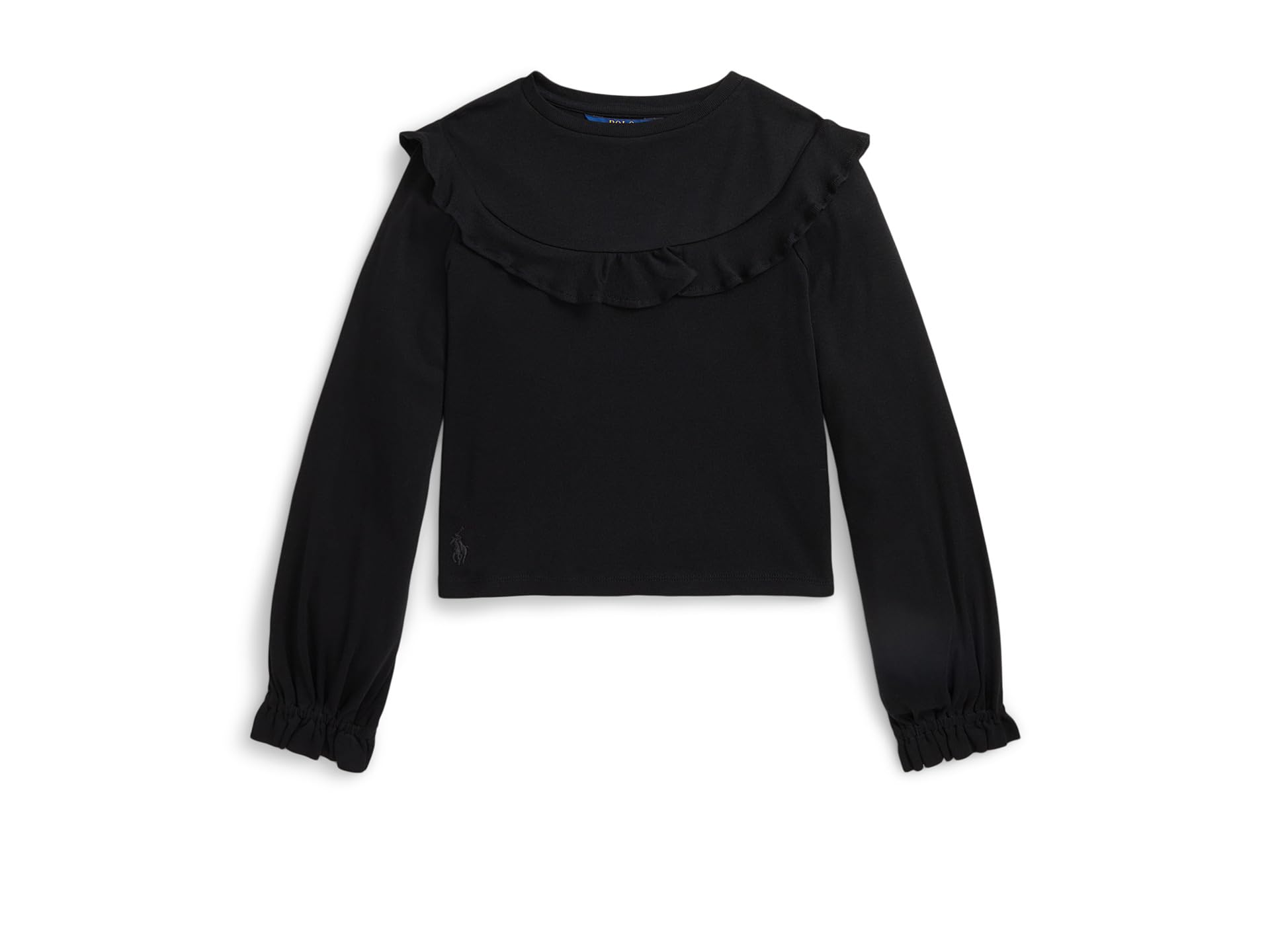 Ruffled Cotton-Modal Top (Big Kid)