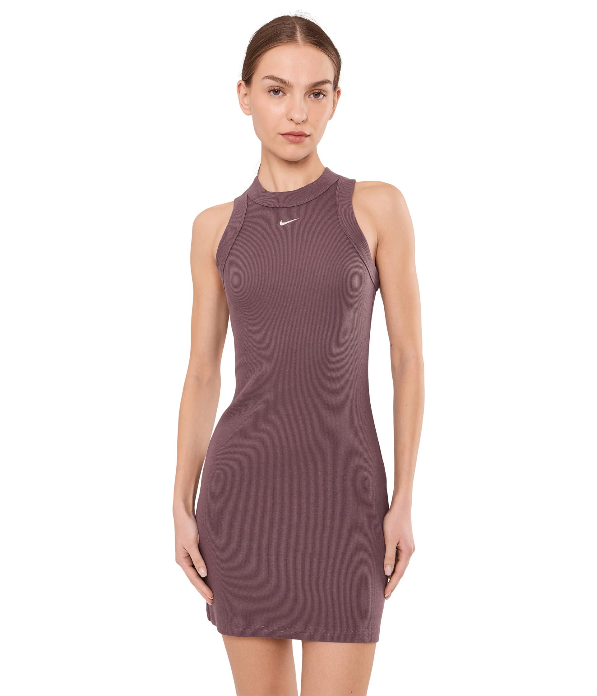 Sportswear Chill трикотажное платье в рубчик
