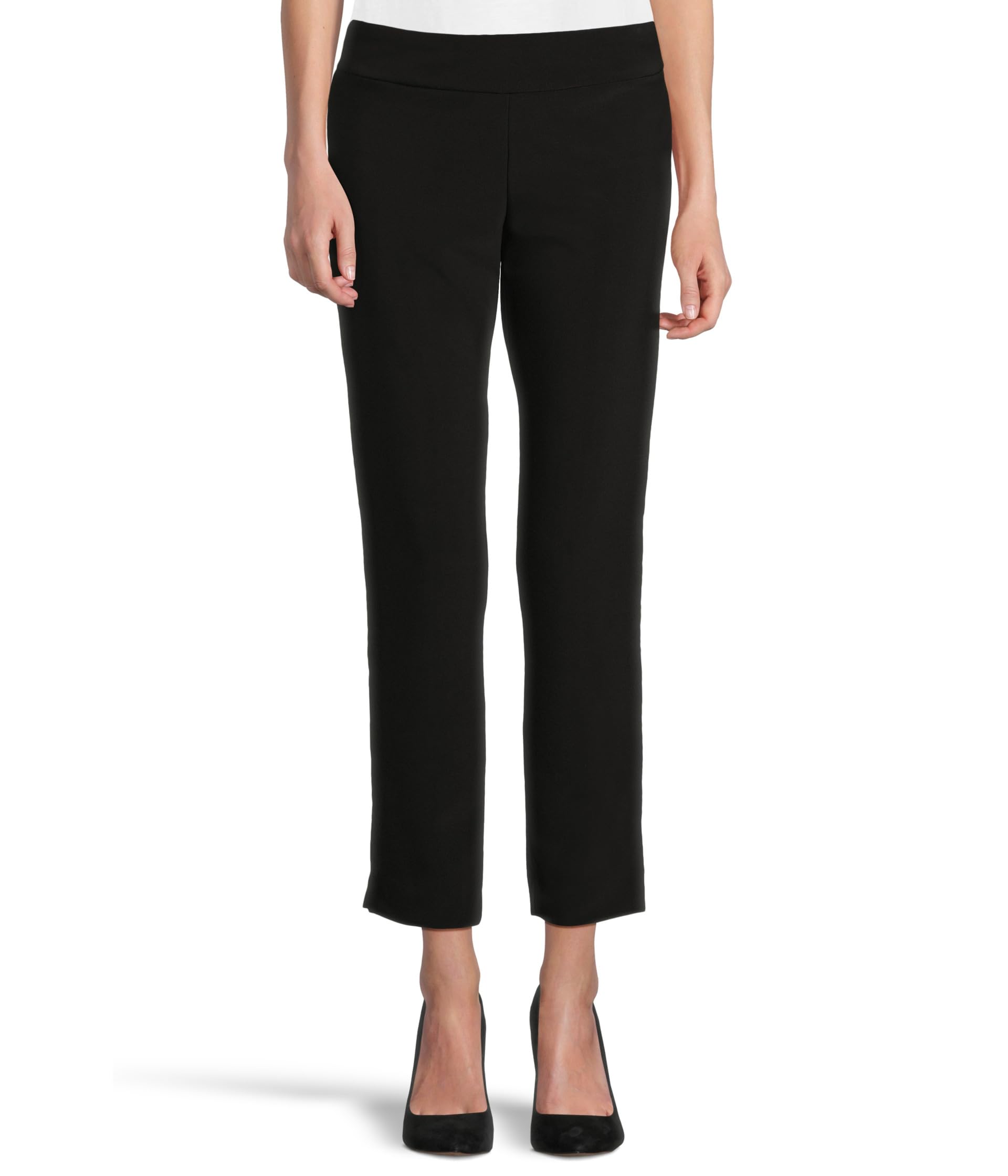 Pull On Microfiber Ankle Pants