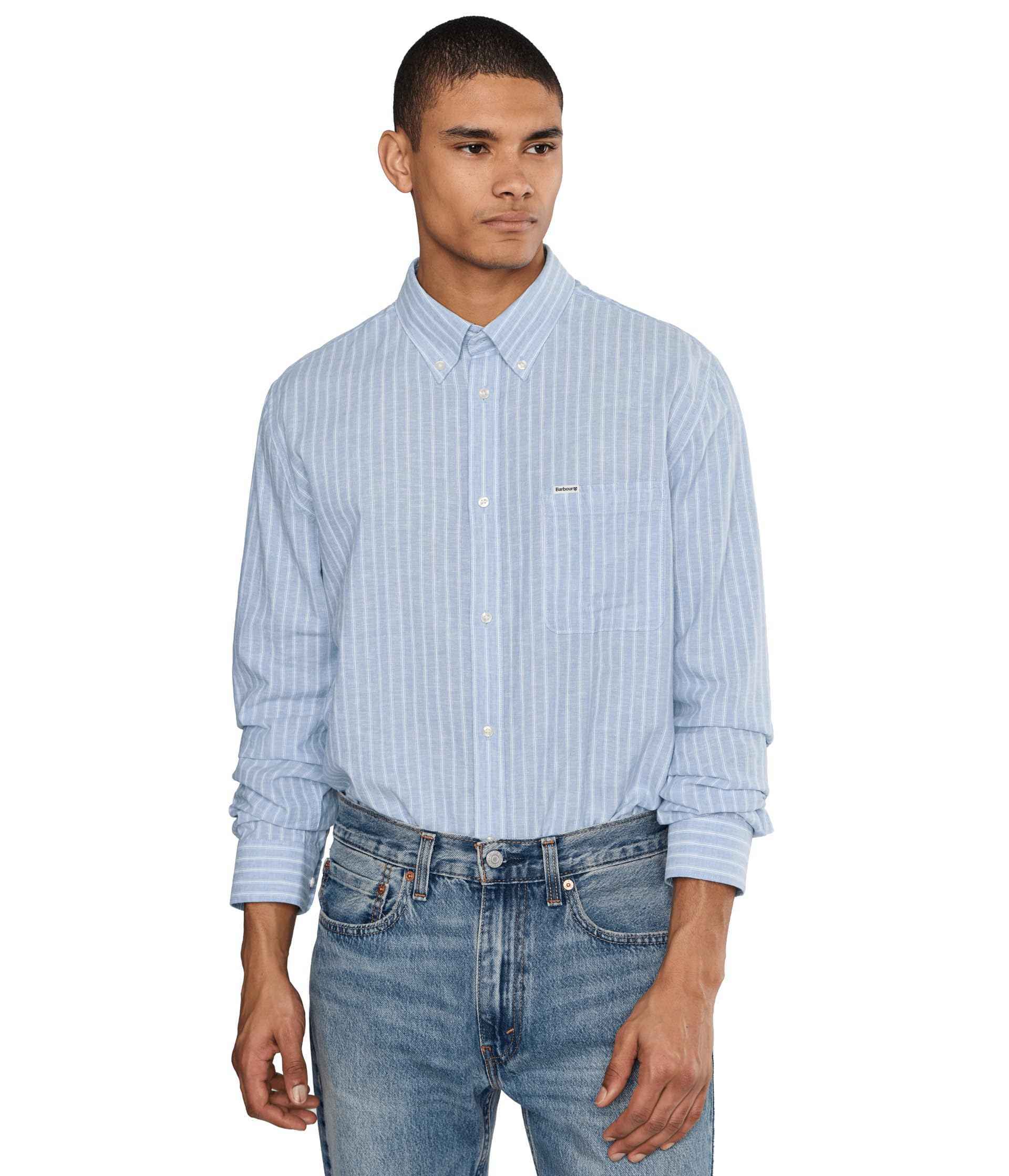 Nelson Striped Long Sleeve Tailored Shirt