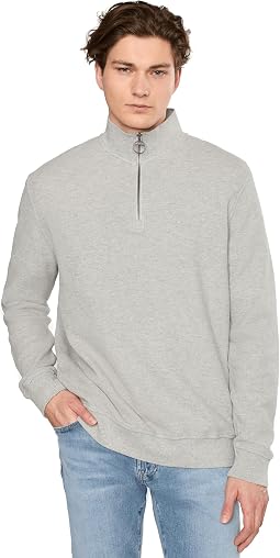 Pique Interlock Half Zip Sweatshirt