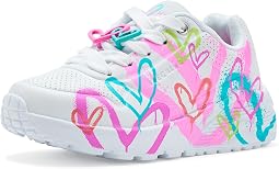 Skechers X Джеймс Голдкраун-Уно Лайт - Флаттер Хартс 314965L (Маленький ребенок/Старший ребенок)