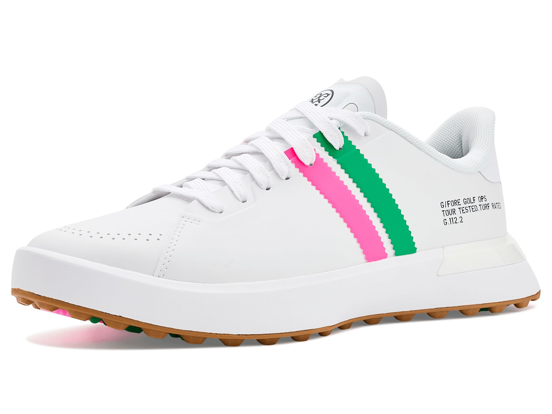 G.112 Suede Striped Kiltie Hybrid Golf Shoes