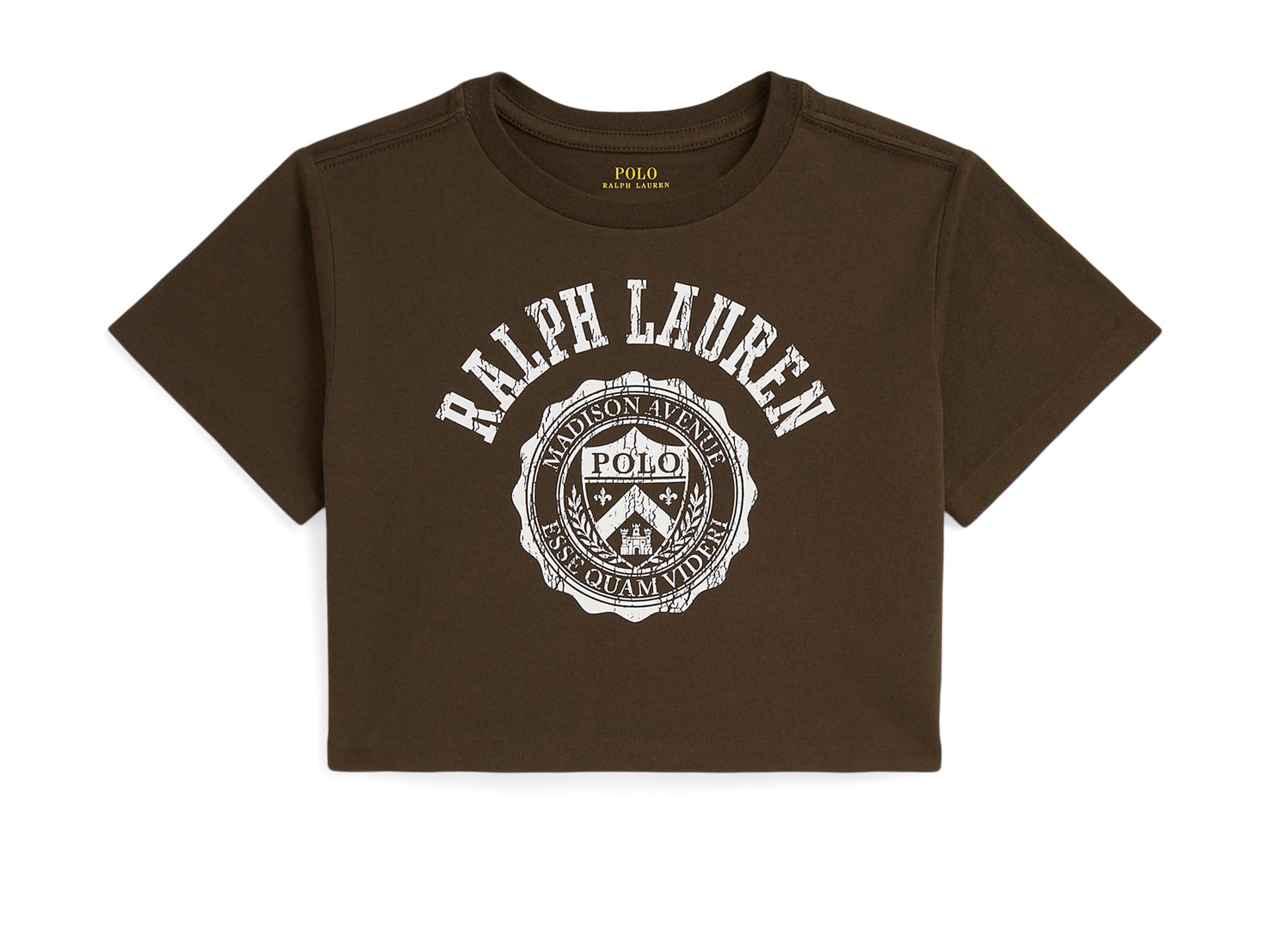 Logo Crest Cotton Jersey Boxy Tee (Toddler/Little Kid)