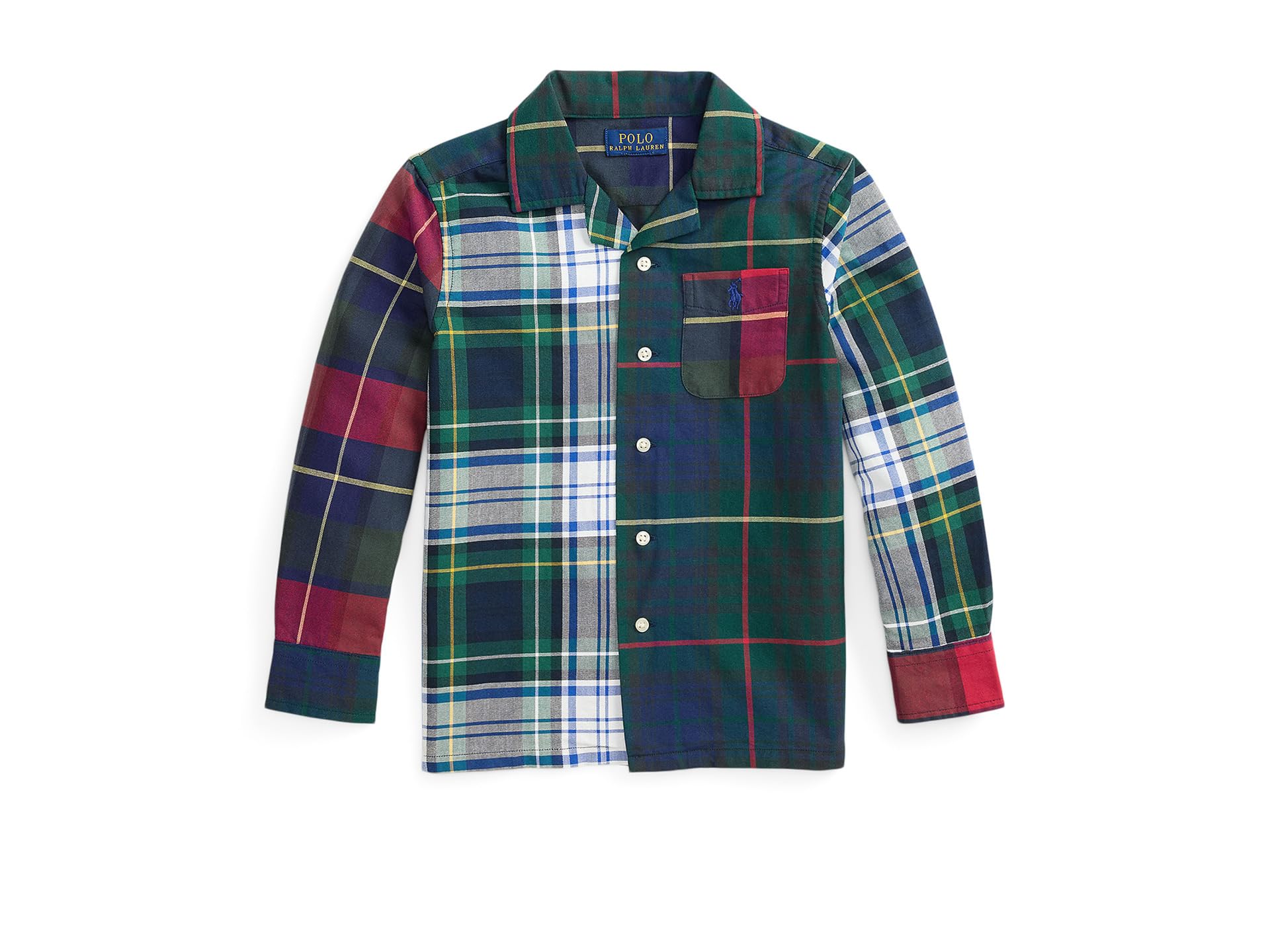 Plaid Cotton Oxford Fun Shirt (Toddler/Little Kid)