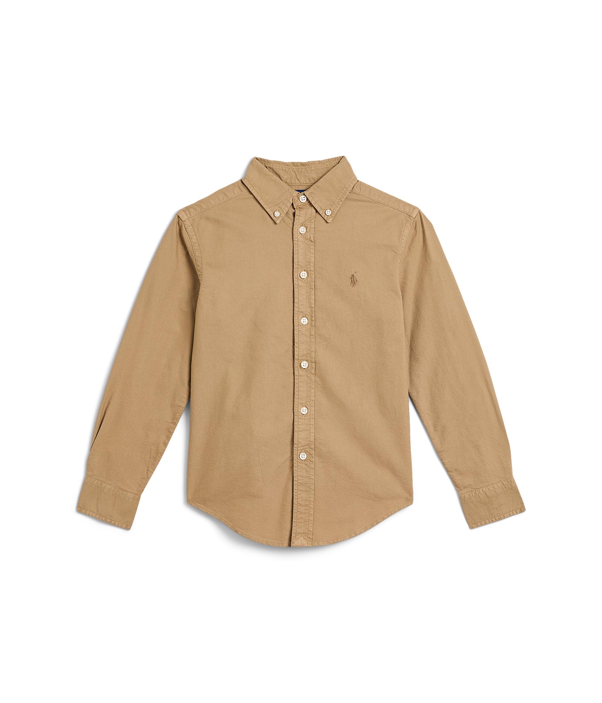 Garment-Dyed Cotton Oxford Shirt (Big Kid)