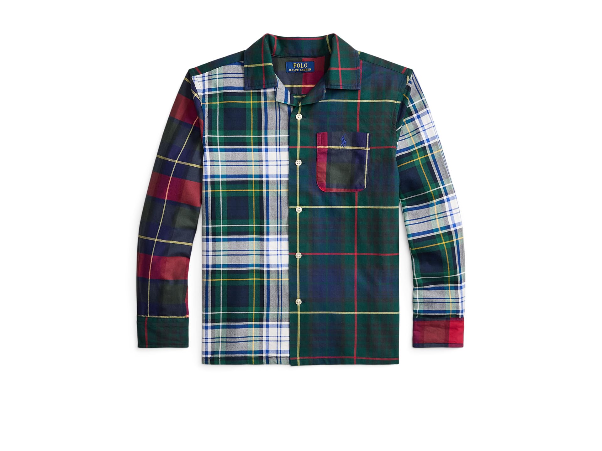 Plaid Cotton Oxford Fun Shirt (Big Kid)