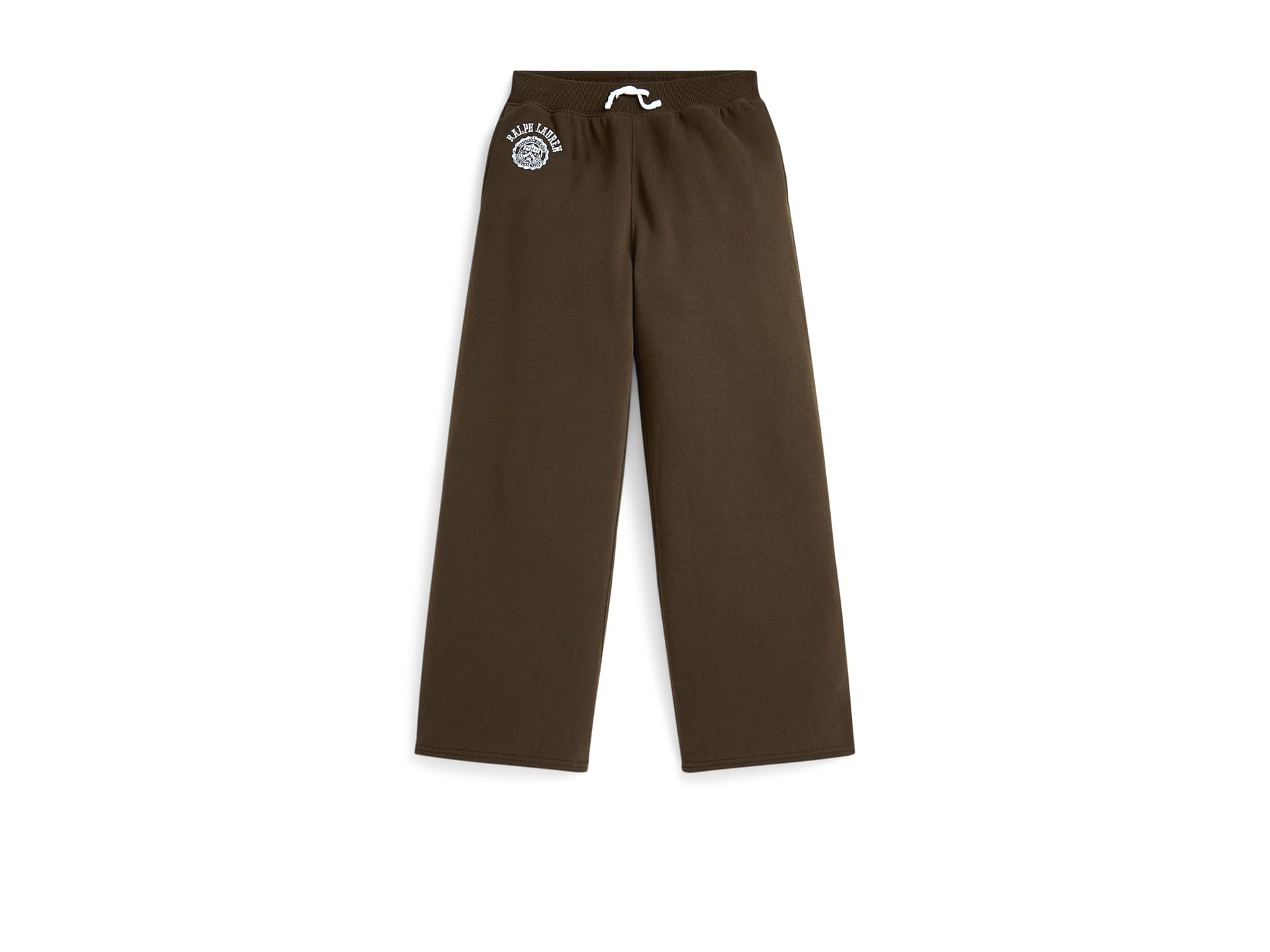 Logo Crest Fleece Wide-Leg Pants (Big Kid)