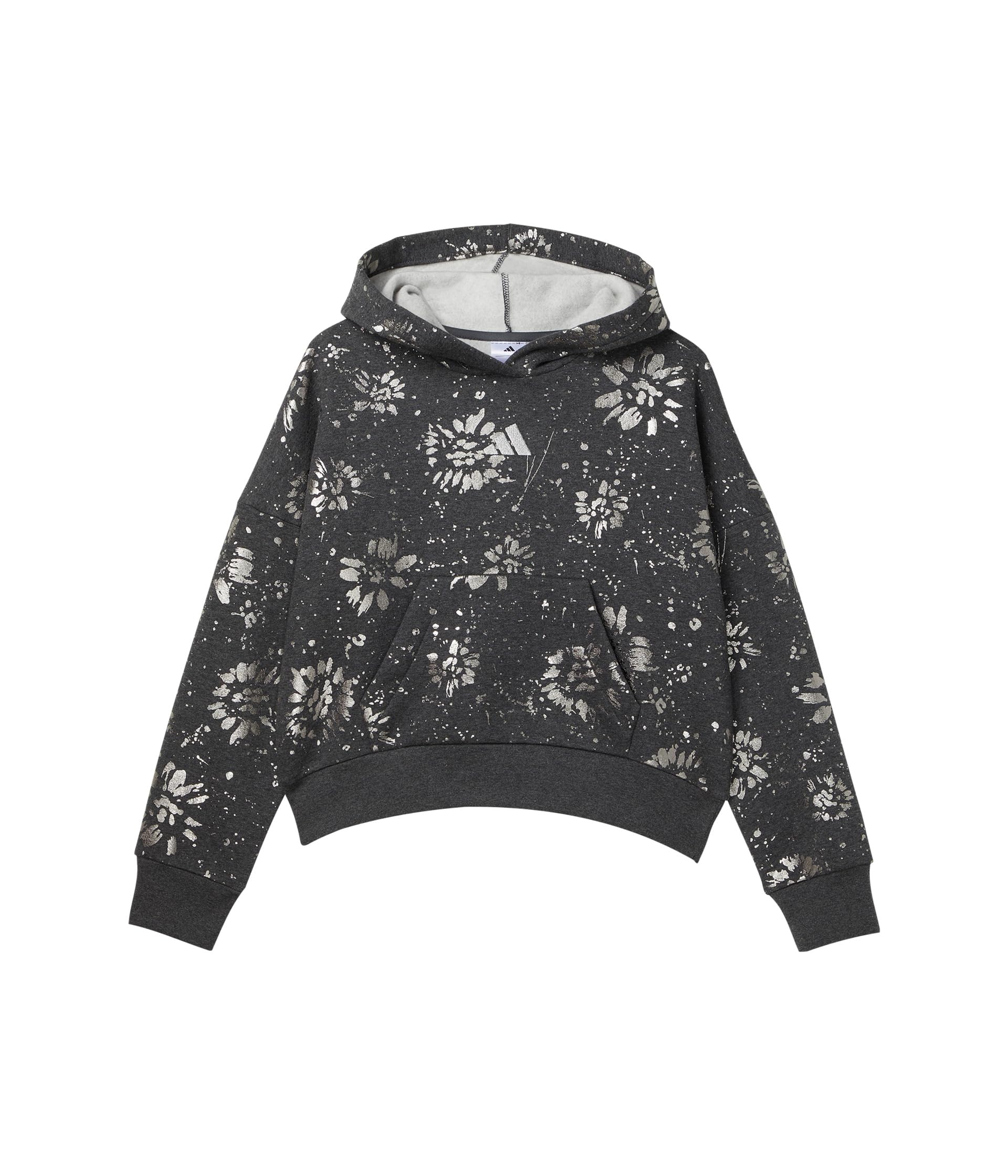 All Over Print Foil Glam Hooded Pullover (Big Kid)