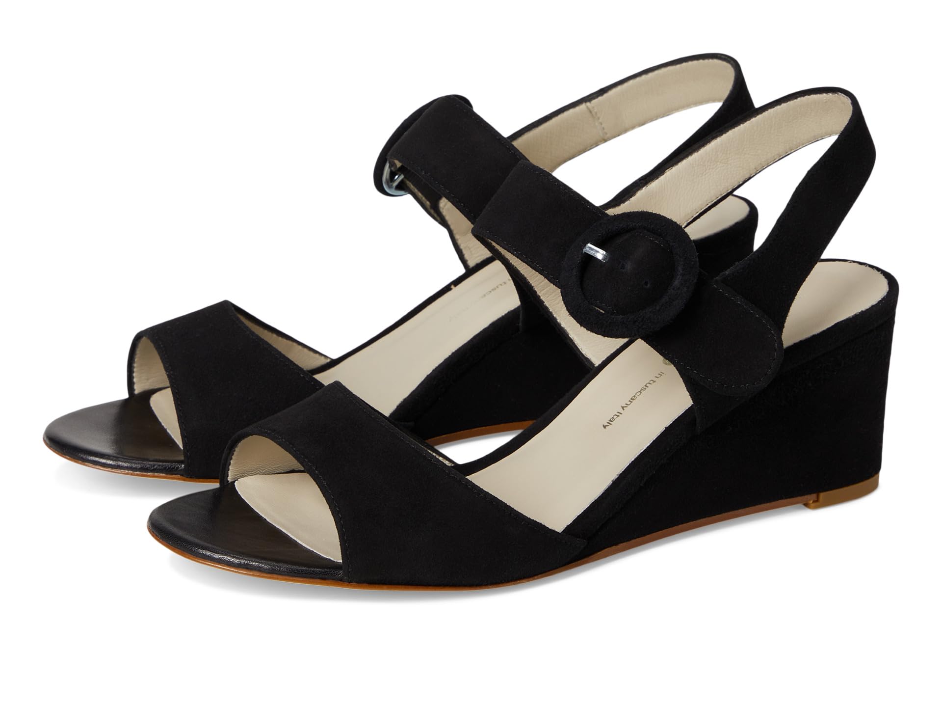 Carine Quarter Strap Wedge Sandals