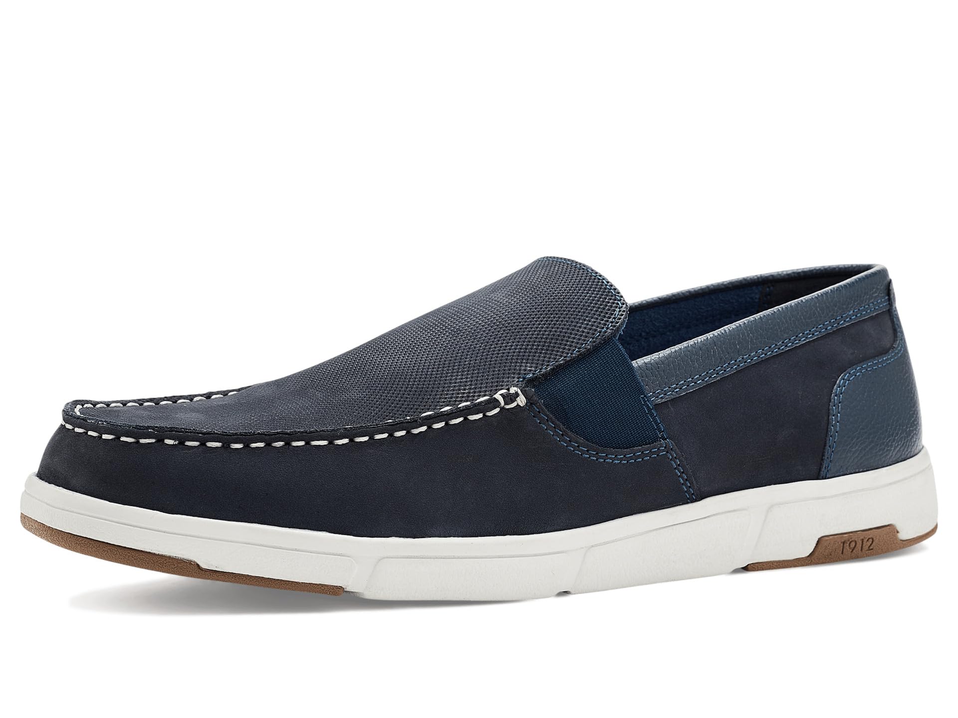 Luca Moccasin Toe Venetian Leather Slip-On Lightweight Comfortable Loafers