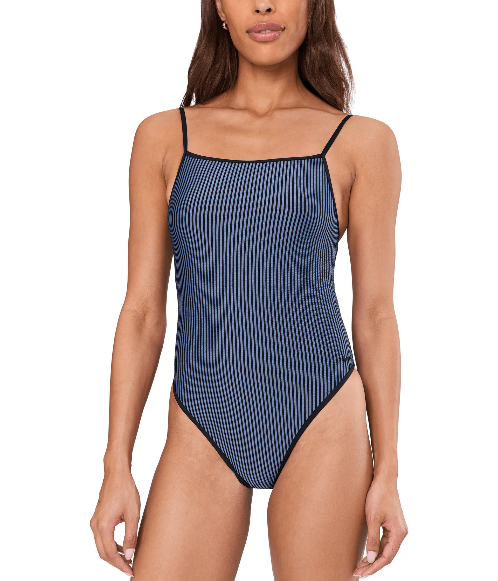 Ripple Texture Squareneck One Piece