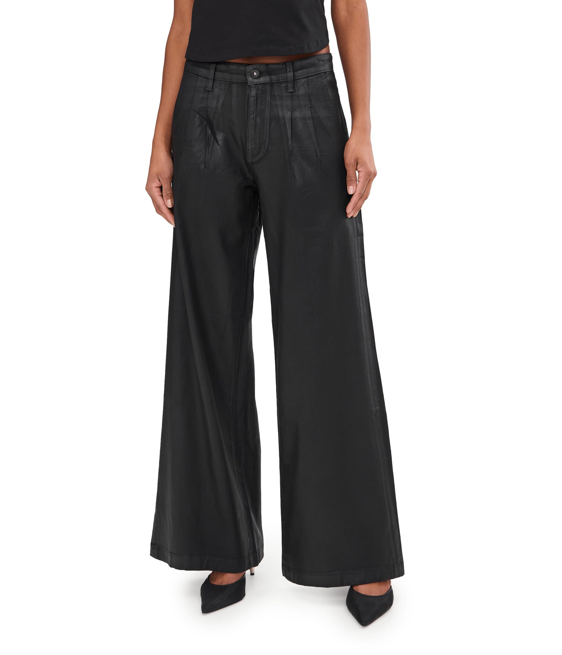 Dorine Mid Rise Pleated Palazzo