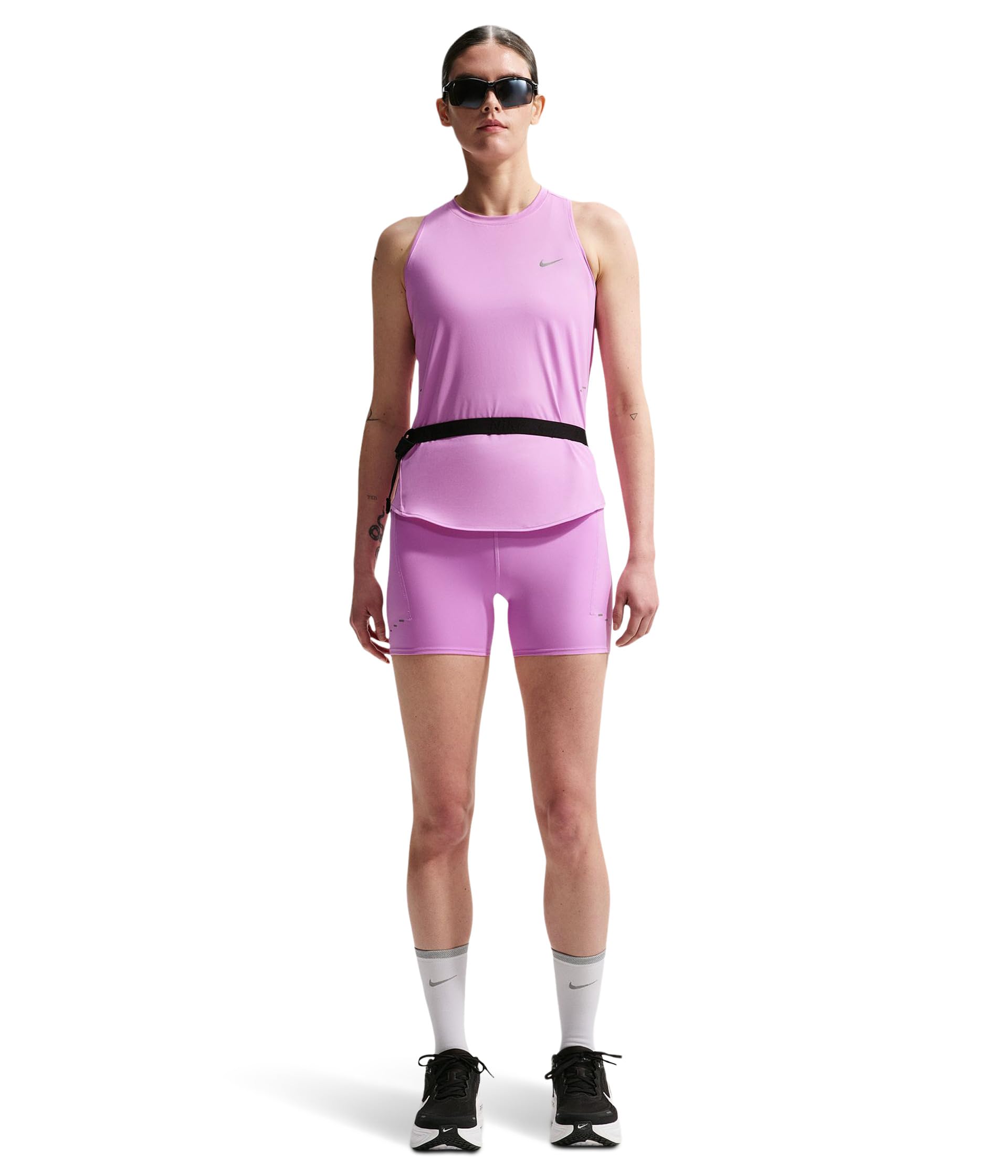 4" Swift High-Waisted Tight Running Shorts with Pockets