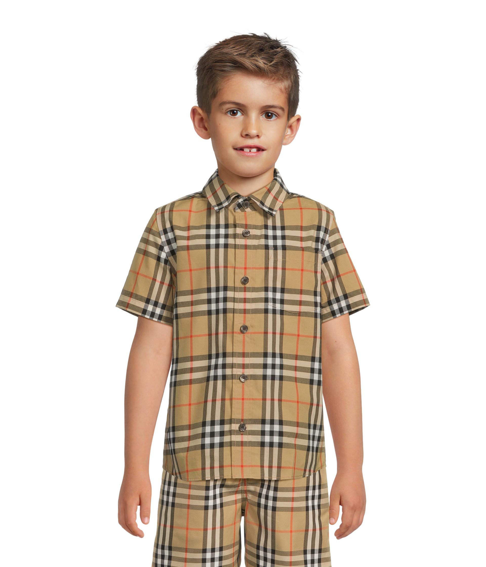 Owen Short Sleeve Check Shirt (Big Kid)