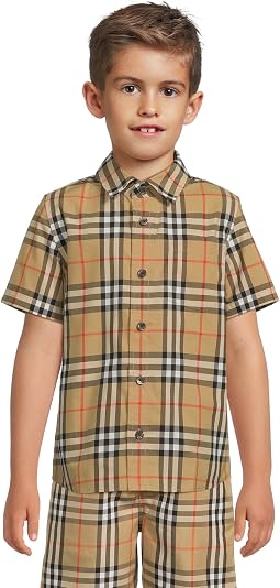 Owen Short Sleeve Check Shirt (Big Kid)