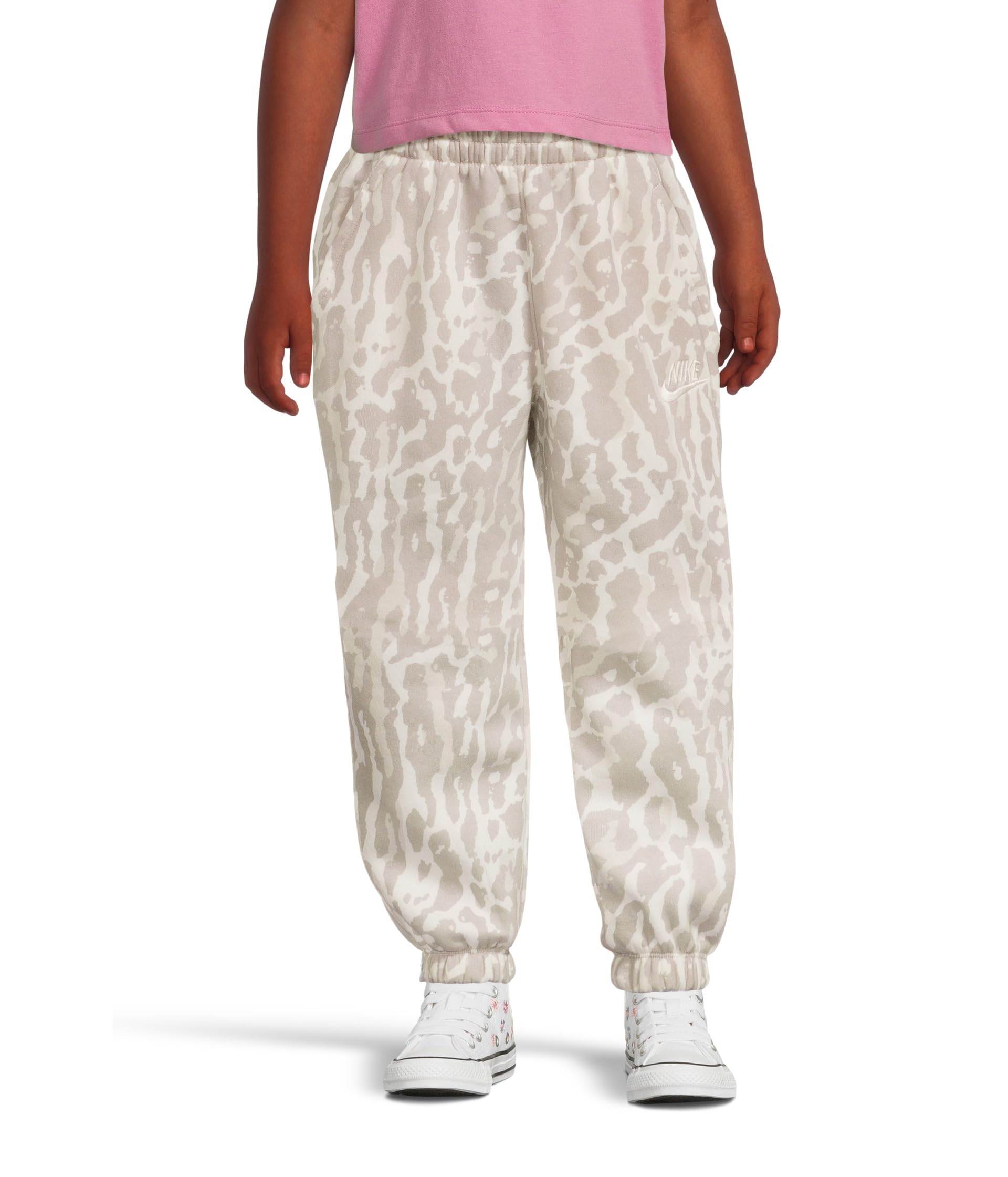 Sportswear Club Fleece Printed Loose Pants (Little Kid/Big Kid)