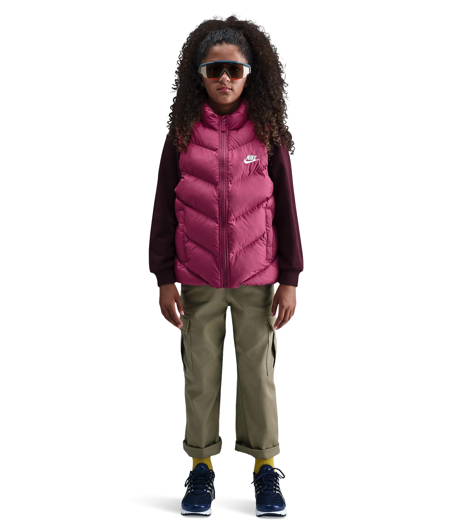 Спортивный жилет с утеплителем Sportswear All Day Play Therma-FIT Loose-Fit Puffer Vest (Little Kid/Big Kid)
