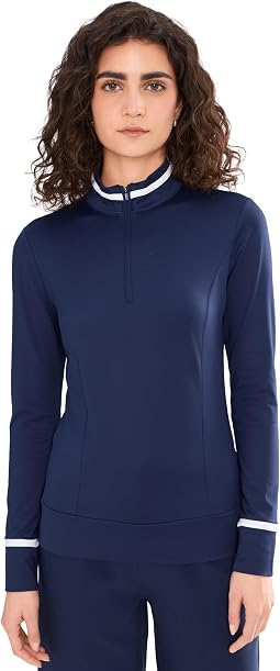 Thermal Long Sleeve Colorblock Top