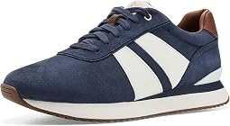 Navy Nubuck/White Croc Embossed Full Grain