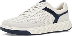 White Full Grain/Navy Suede