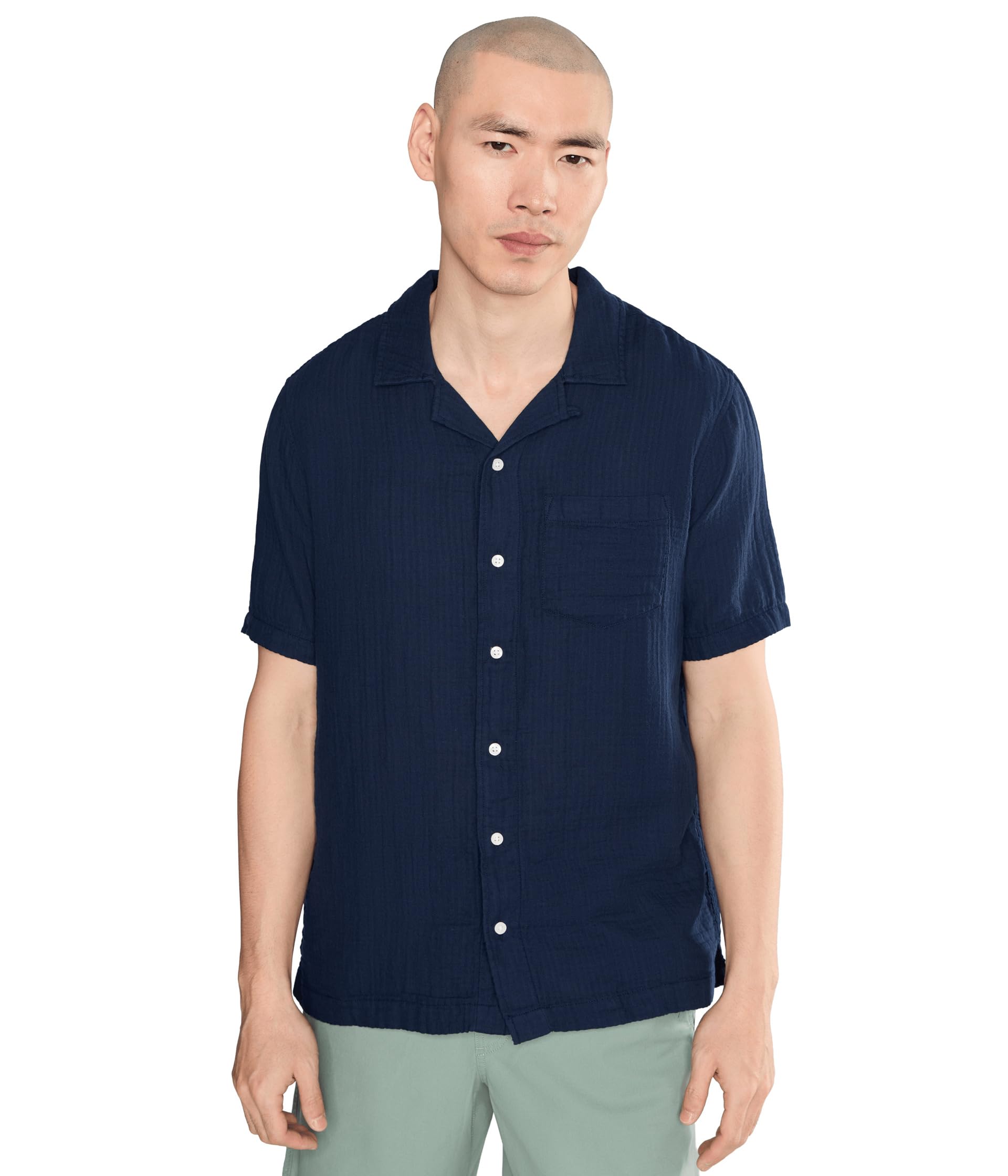 Cloud Gauze Shirt Short Sleeve Slightly Fitted Regular