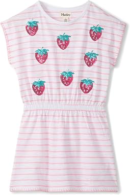 Платье с завышенной талией и полосками Strawberry Stripes (малыш/маленький ребенок/большой ребенок)