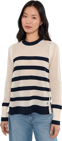 Navy/Cream Stripe