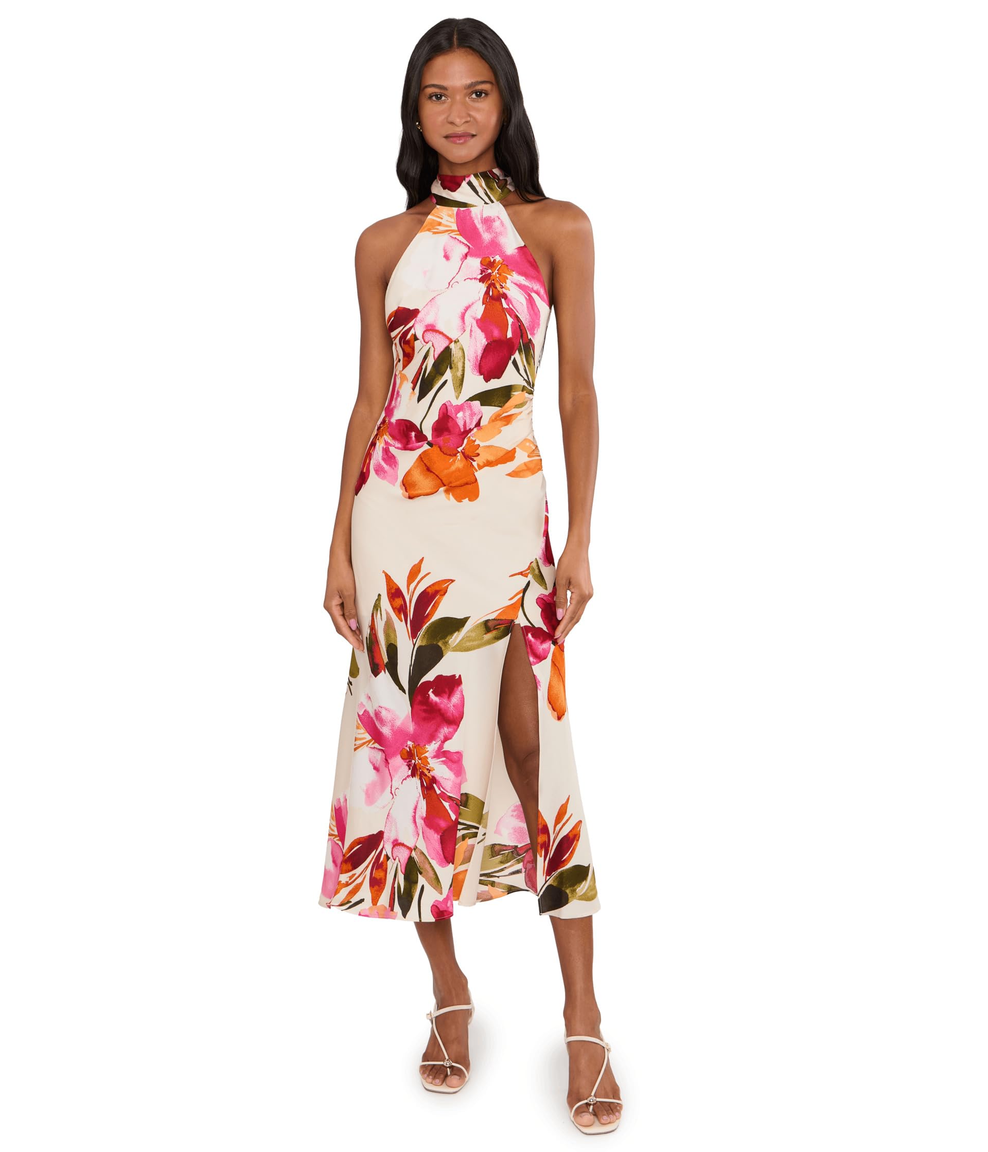 Платье с принтом Printed Satin Dress