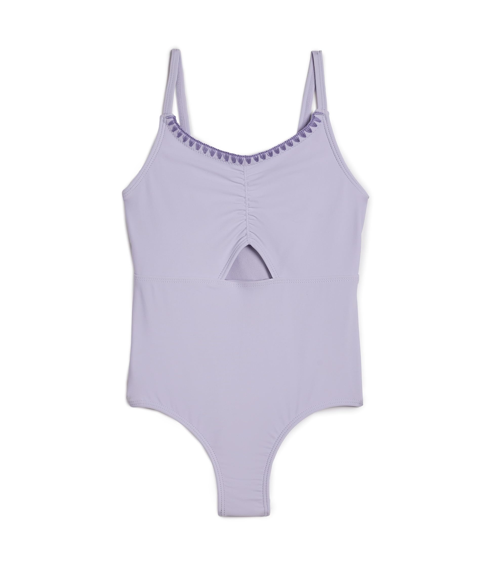 Ruched Cutout One-Piece Swimsuit (Big Kids)