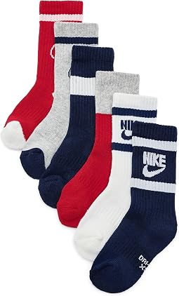 Набор из 6 пар носков Retro 6-pack Crew (малыш/маленький ребенок/старший ребенок)