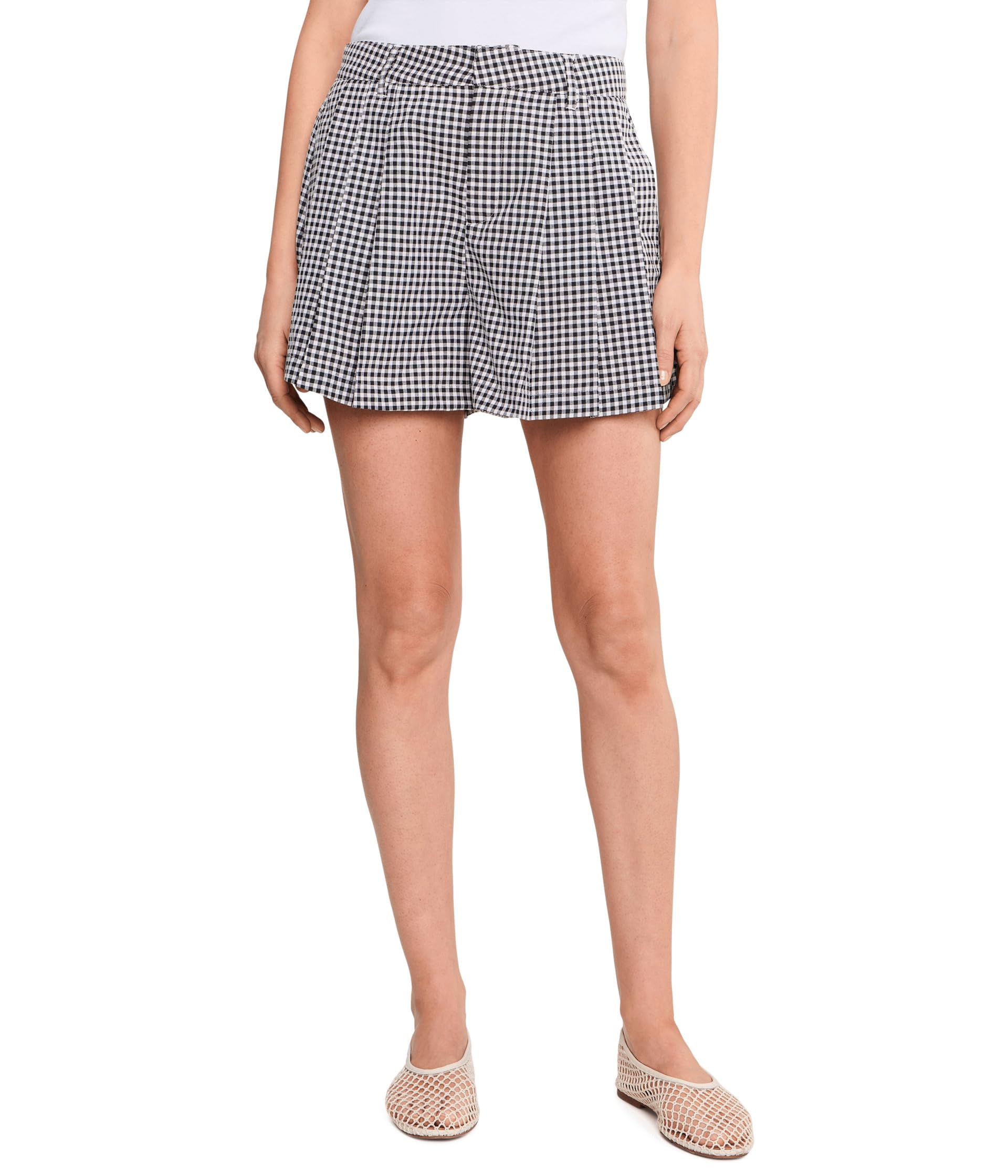 Picnic Party Gingham Shorts in Black/White