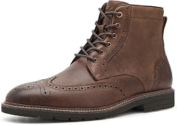 Redford Wingtip Lace Up Boots