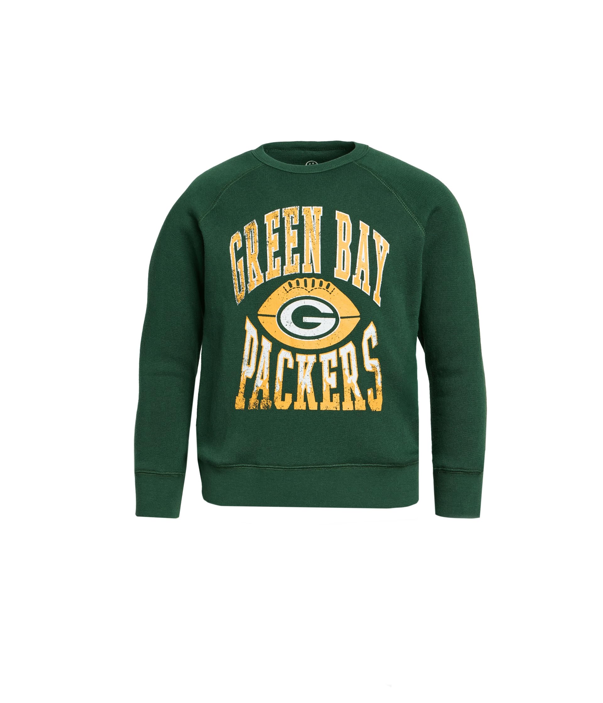 Junk Food Clothing Kids детский флисовый реглан NFL Green Bay Packers Hot Route (маленький/большой ребенок)