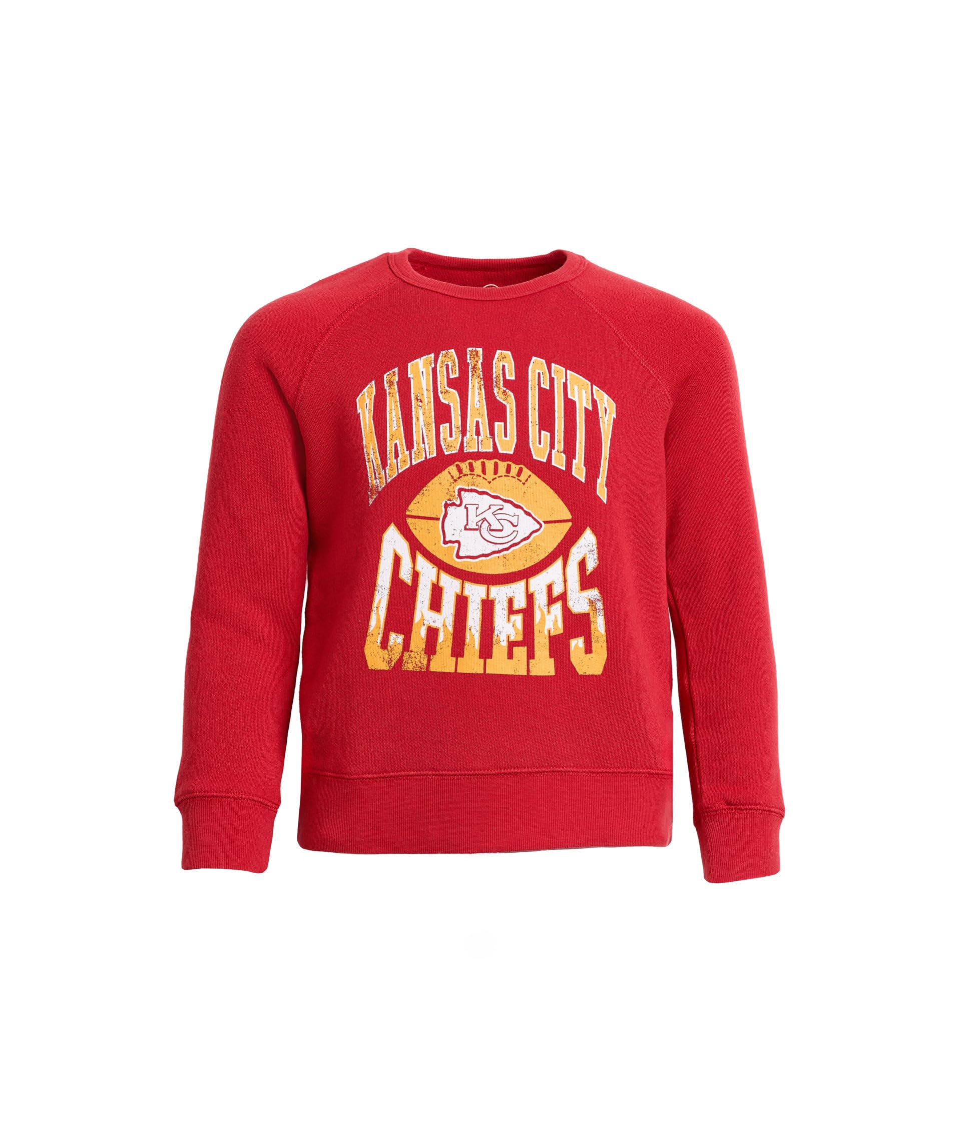 Флисовая реглан-футболка NFL Kansas City Chiefs Hot Route (Маленький ребенок/Большой ребенок)